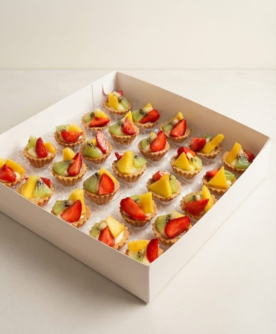 Gardenia mini fresh fruit tart box